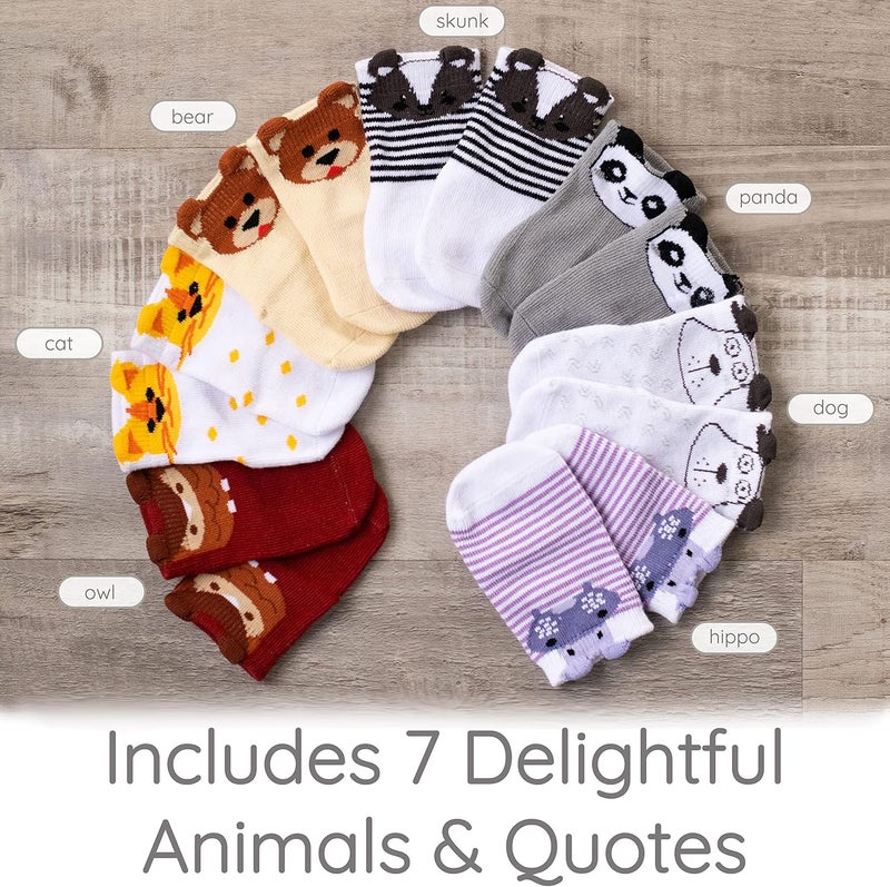 ZIRI & ZANE Baby Sock Gift Set - 7 Unique Pairs - Image 4